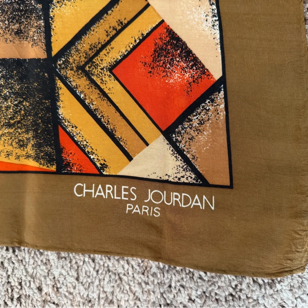 100% Silk Scarf Charles Jourdan
